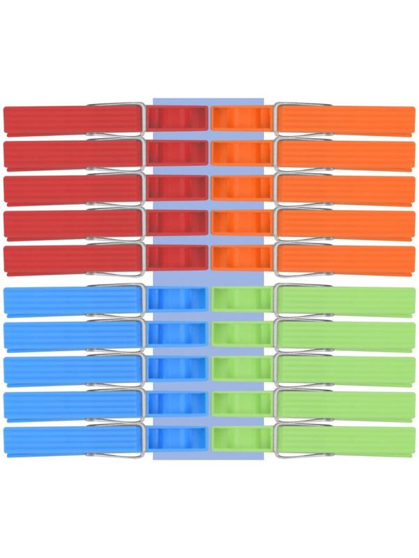 Прищепки для белья пластиковая, 20 шт