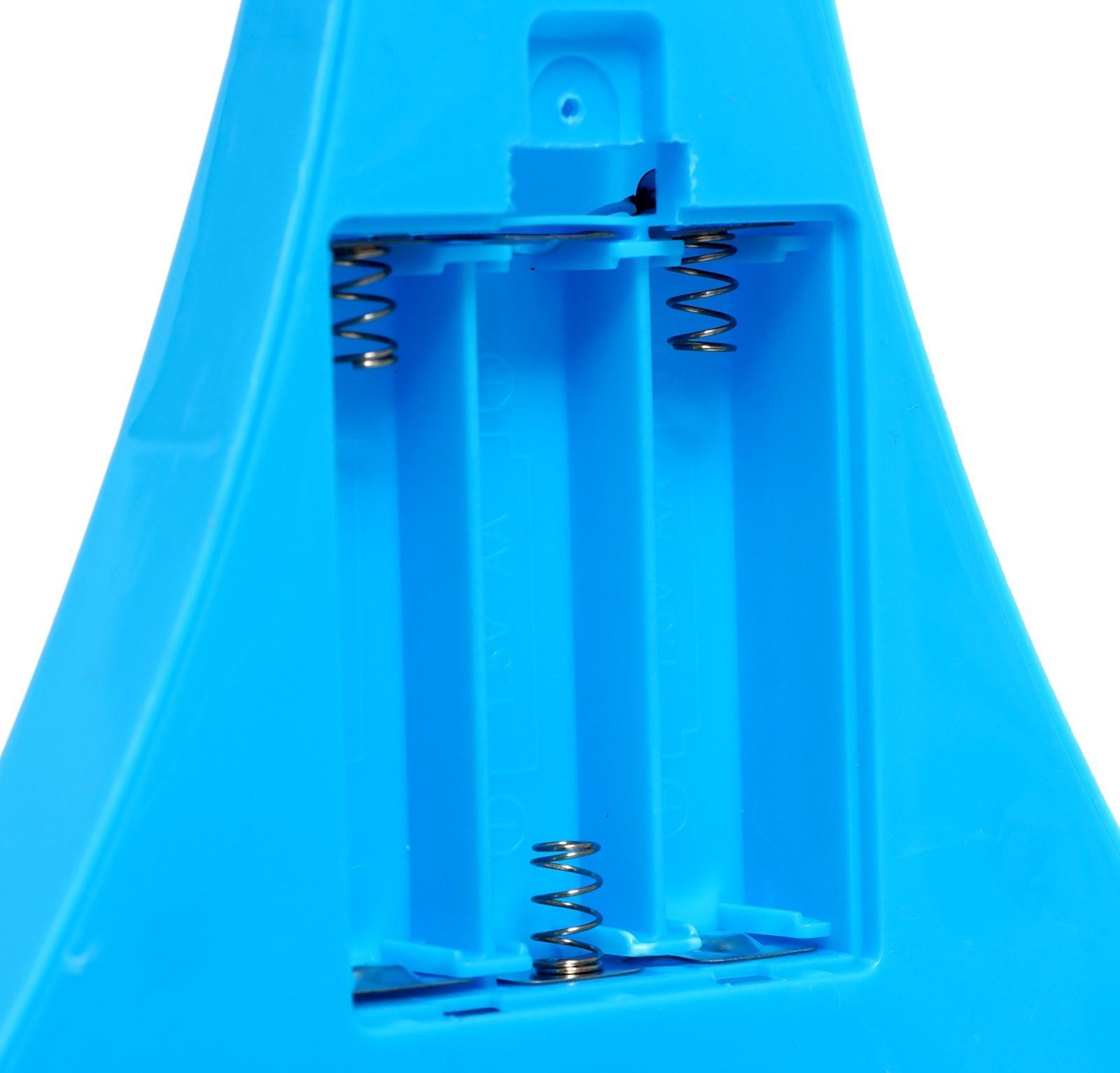 Микрофон на стойке «Новогодний подарок», цвет голубой