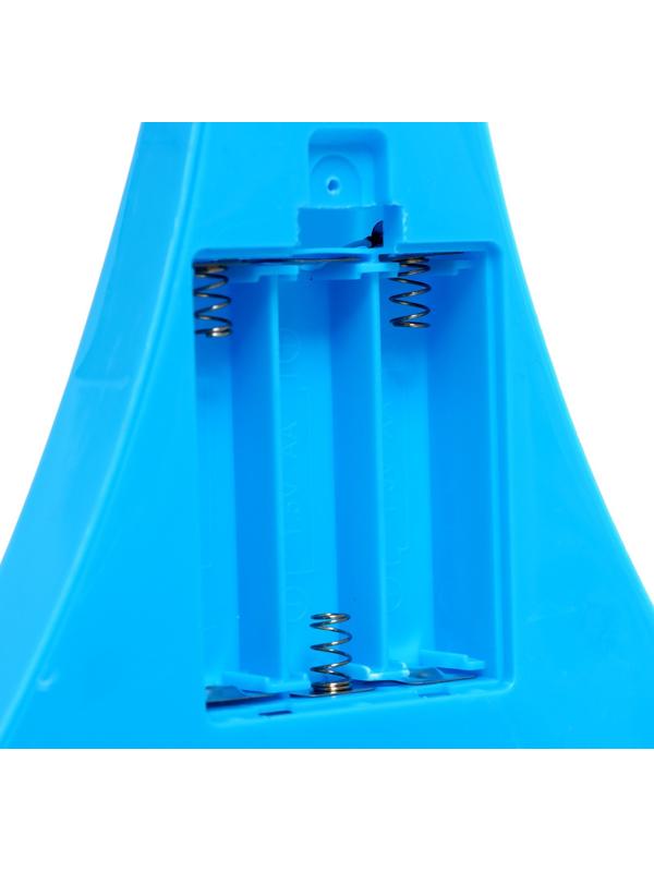 Микрофон на стойке «Новогодний подарок», цвет голубой