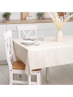 Клеёнка на стол на тканевой основе, рулон 20 метров, ширина 137 см, цвет белый