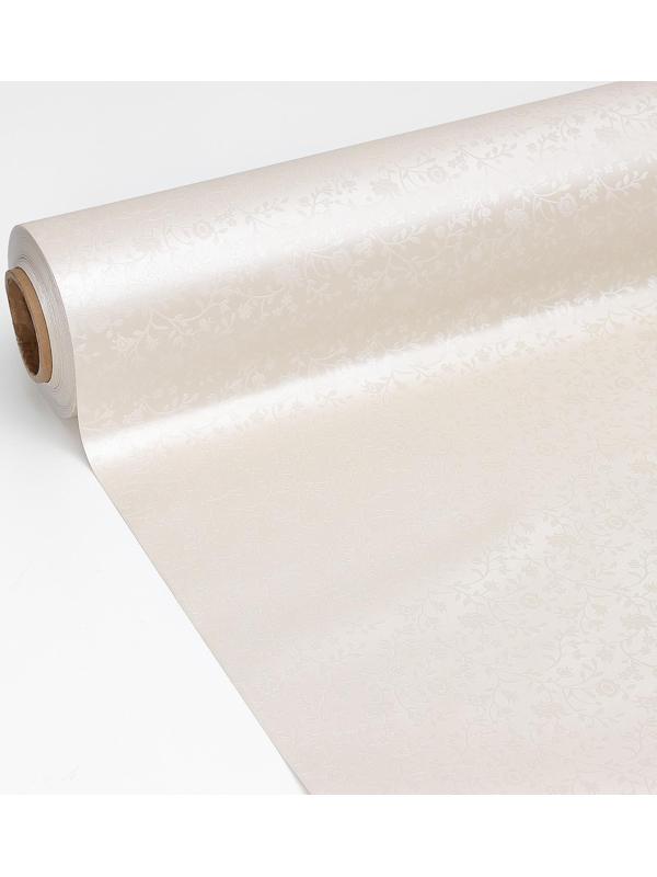 Клеёнка на стол на тканевой основе, рулон 20 метров, ширина 137 см, цвет белый