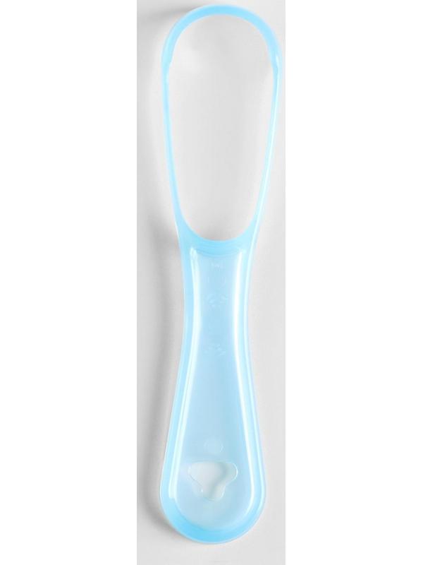 Скребок для чистки языка, синий