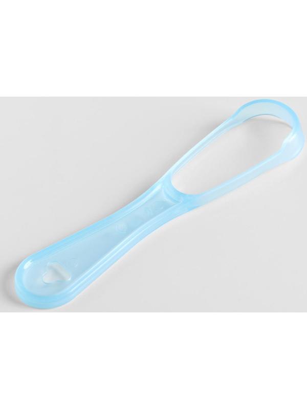 Скребок для чистки языка, синий