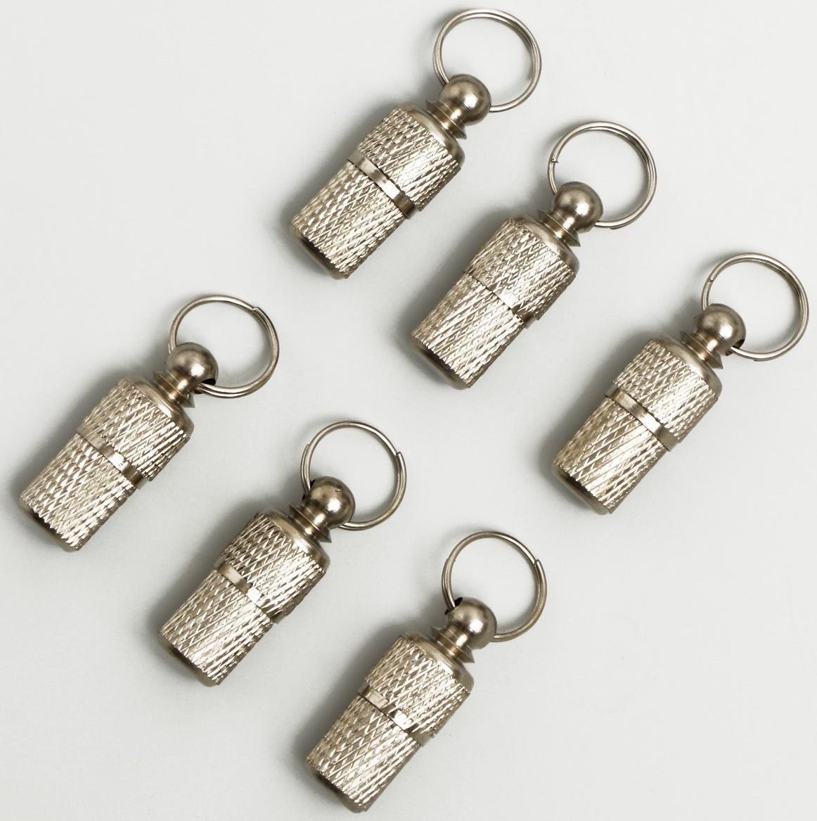 Адресник - капсула под записку увеличенный, рельефный, 1 х 2,4 см