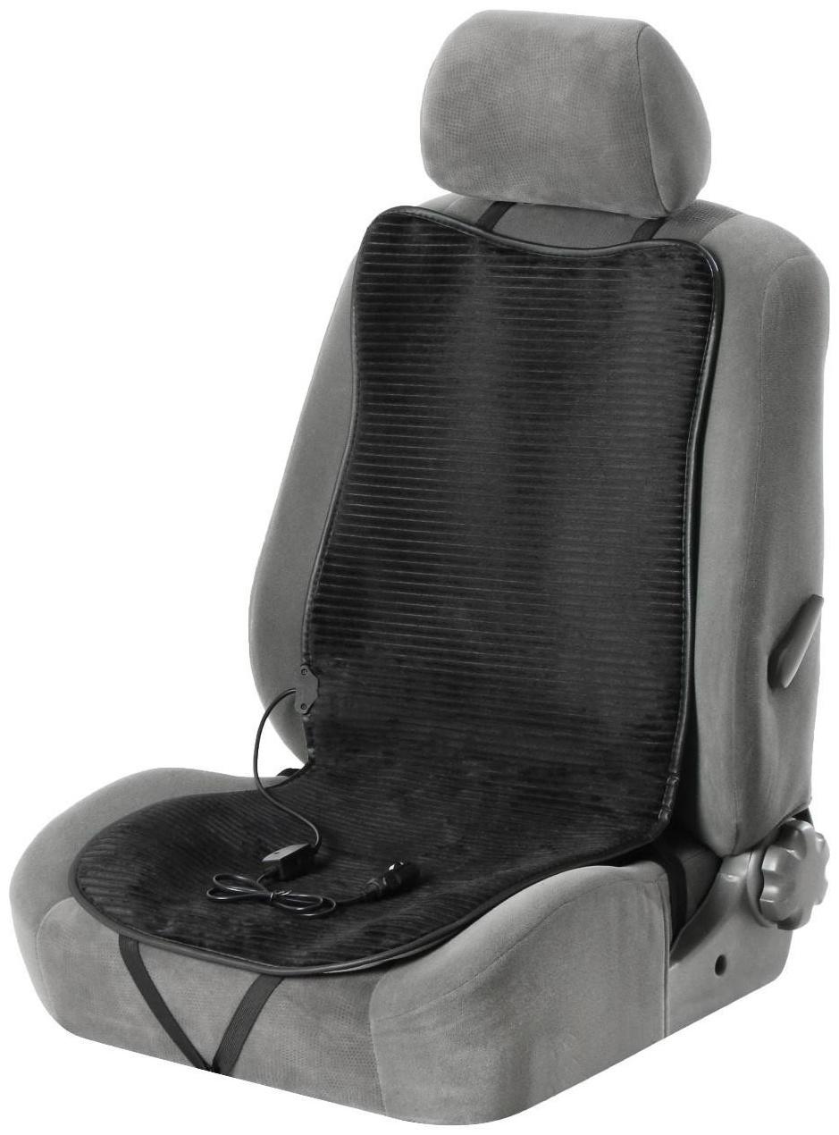 Накидка с подогревом TORSO, 12 В, регулятор, провод 120 см, велюр, черный