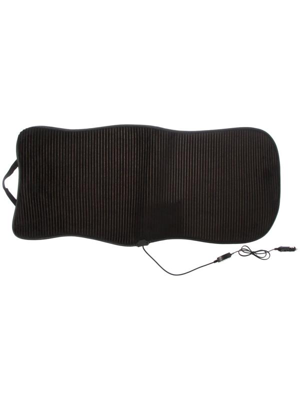 Накидка с подогревом TORSO, 12 В, регулятор, провод 120 см, велюр, черный