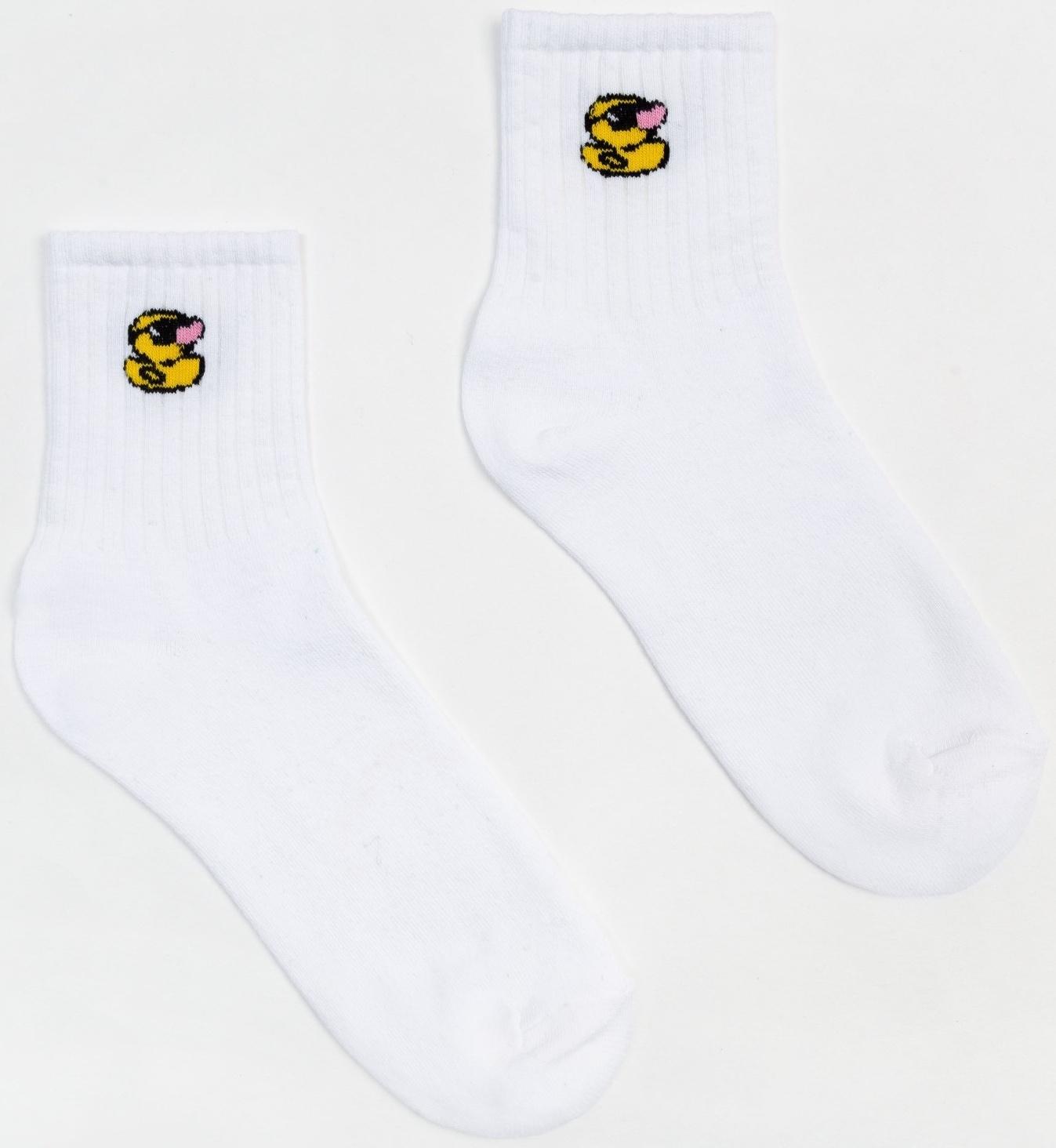 Носки мужские MINAKU «Утёнок» цвет белый, размер 42-43 (29 см)