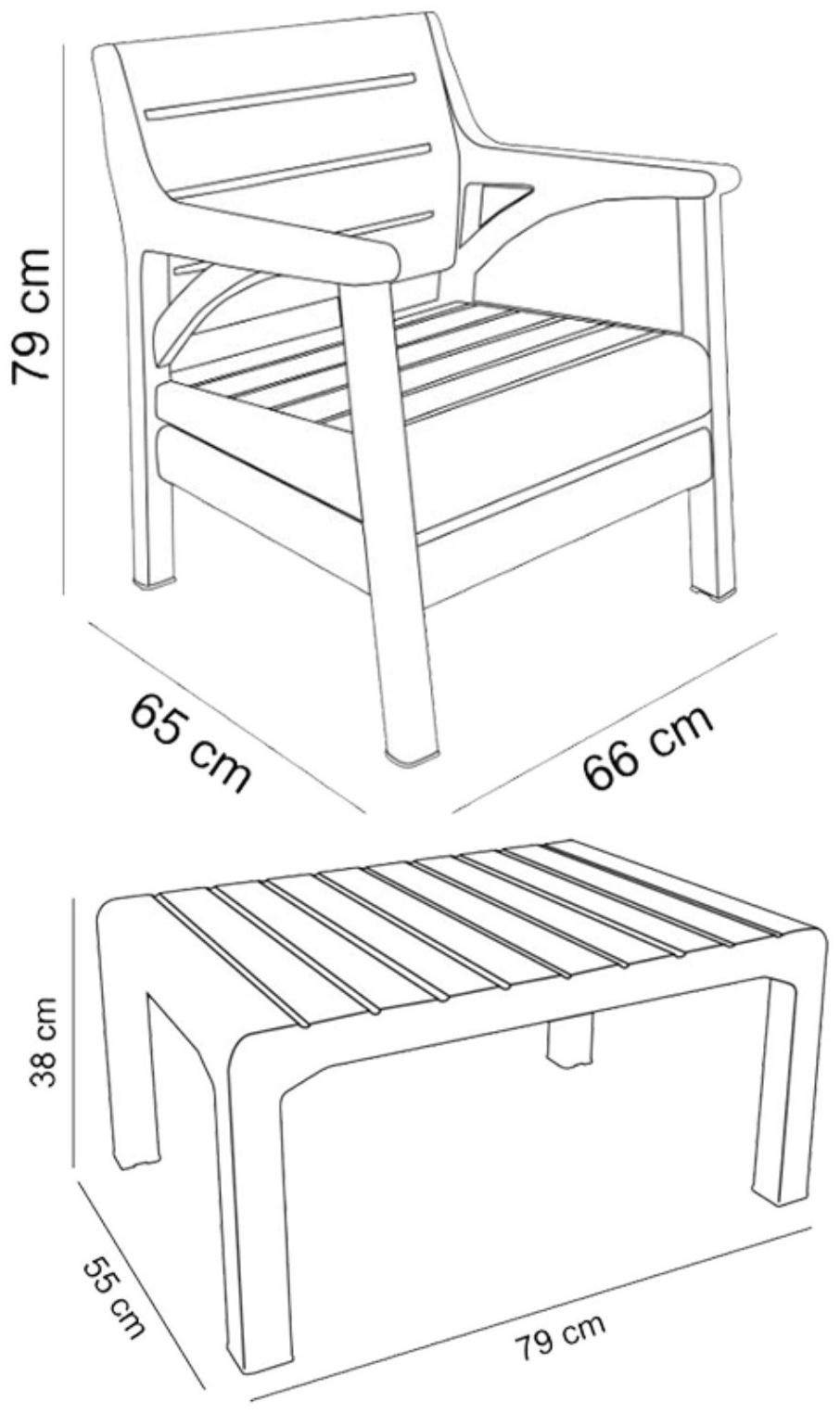 Набор садовой мебели 