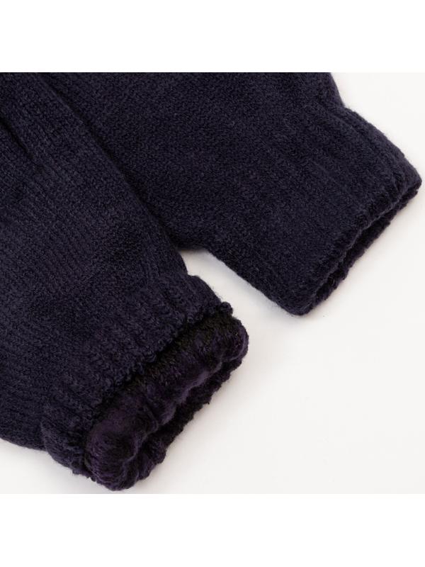 Перчатки женские термо, цвет синий, размер 7-8