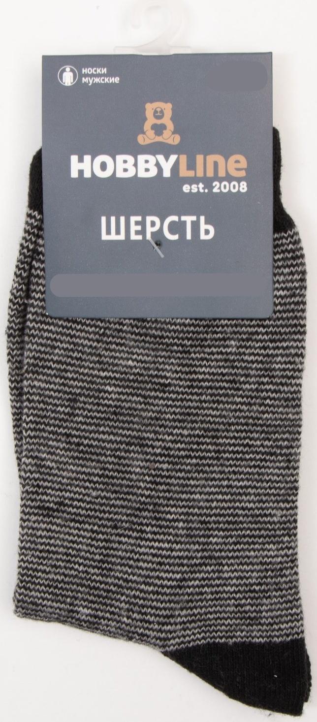 Носки мужские шерстяные, цвет чёрный, размер 39-43