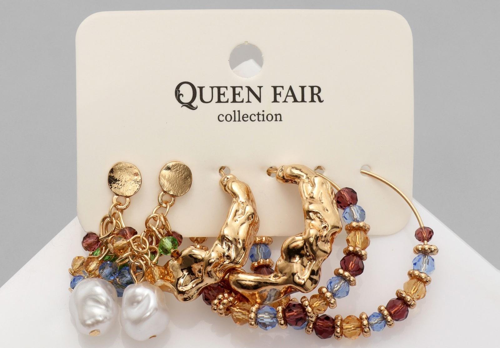 Набор 3 пары серёг 