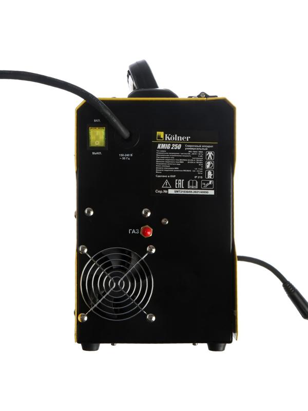 Сварочный инвертор Kolner KMIG 250, полуавтомат, 6 кВт, 20-250 А, MIG / MAG / ММА, ПН 80%