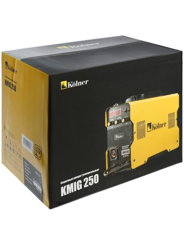 Сварочный инвертор Kolner KMIG 250, полуавтомат, 6 кВт, 20-250 А, MIG / MAG / ММА, ПН 80%