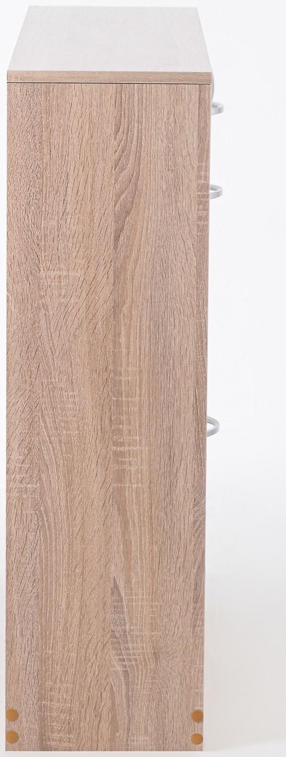 Обувница с дверью, 1060х280х960, Дуб сонома/Белый