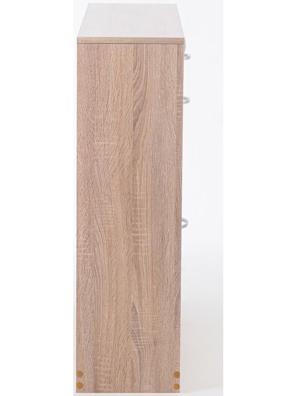 Обувница с дверью, 1060х280х960, Дуб сонома/Белый