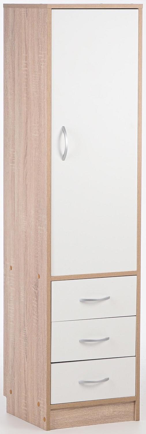 Пенал 400х400х1600, Дуб сонома/Белый