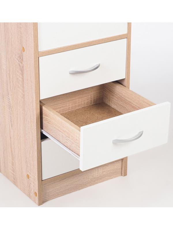 Пенал 400х400х1600, Дуб сонома/Белый