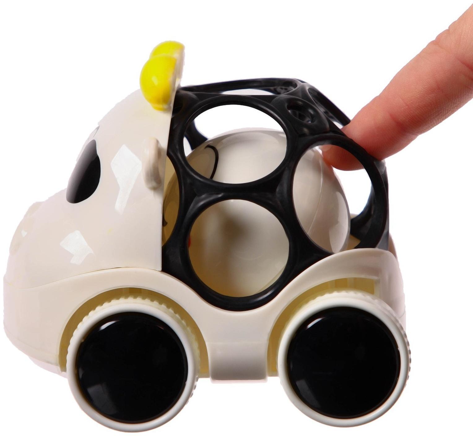 Погремушка - неразбивайка «Коровка», с эластичными элементами