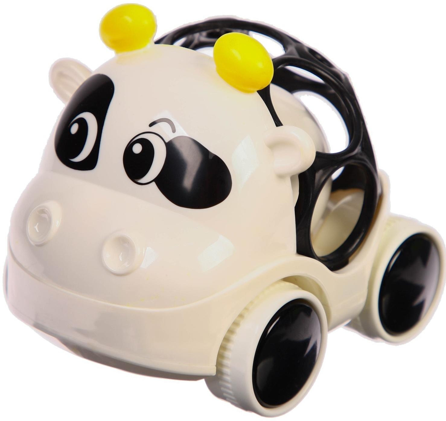 Погремушка - неразбивайка «Коровка», с эластичными элементами