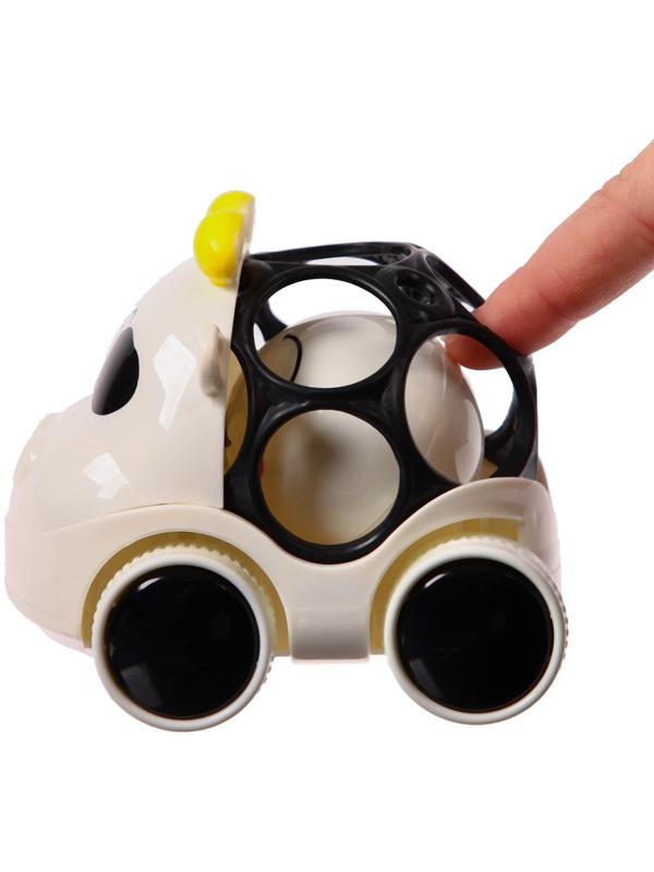 Погремушка - неразбивайка «Коровка», с эластичными элементами