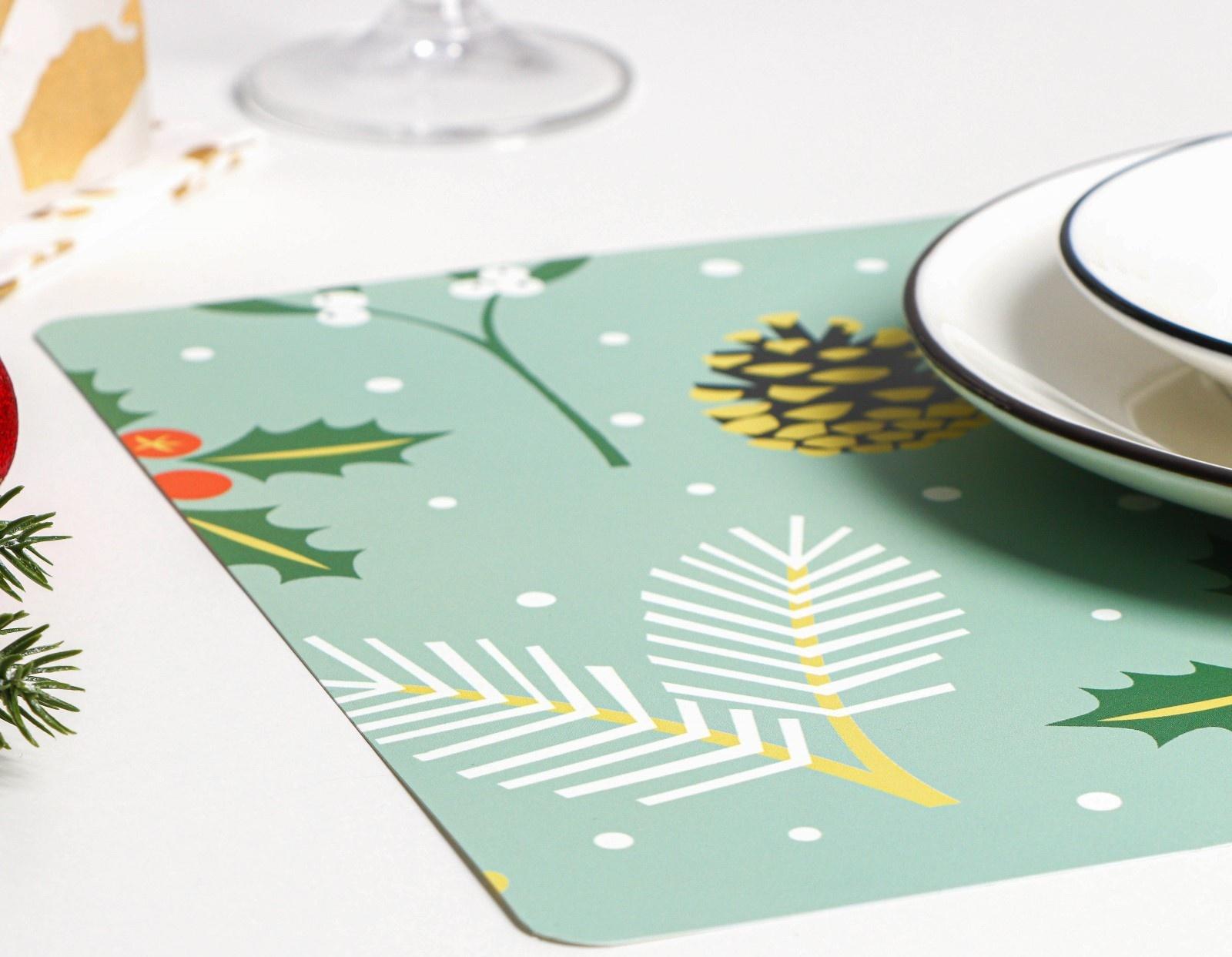 Салфетка сервировочная на стол Доляна «Лесные шишки», 26×41 см