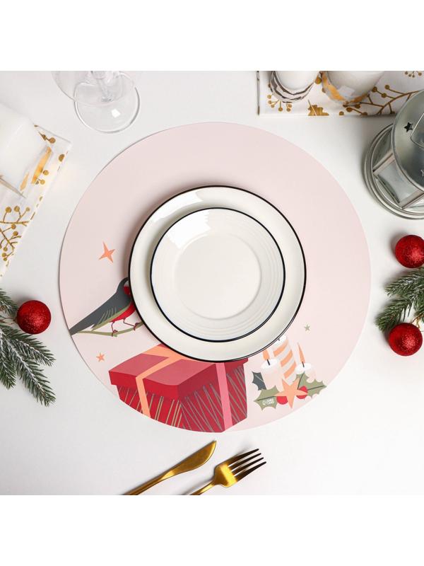 Салфетка сервировочная на стол Доляна «Мелодия», d=36 см