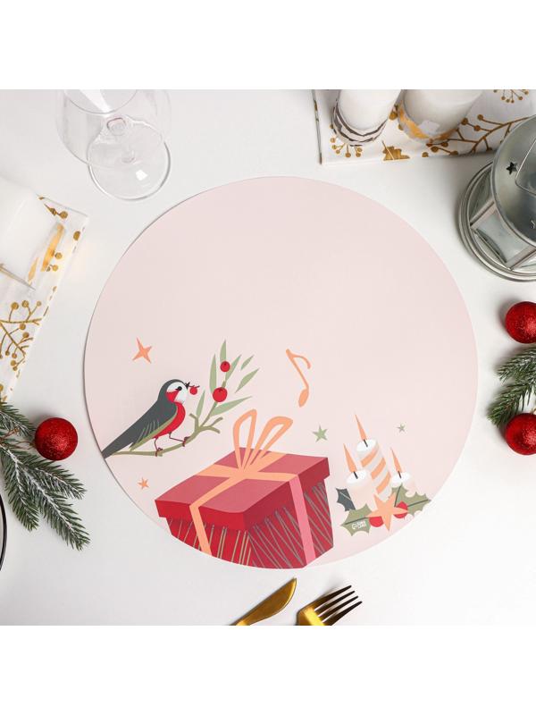 Салфетка сервировочная на стол Доляна «Мелодия», d=36 см