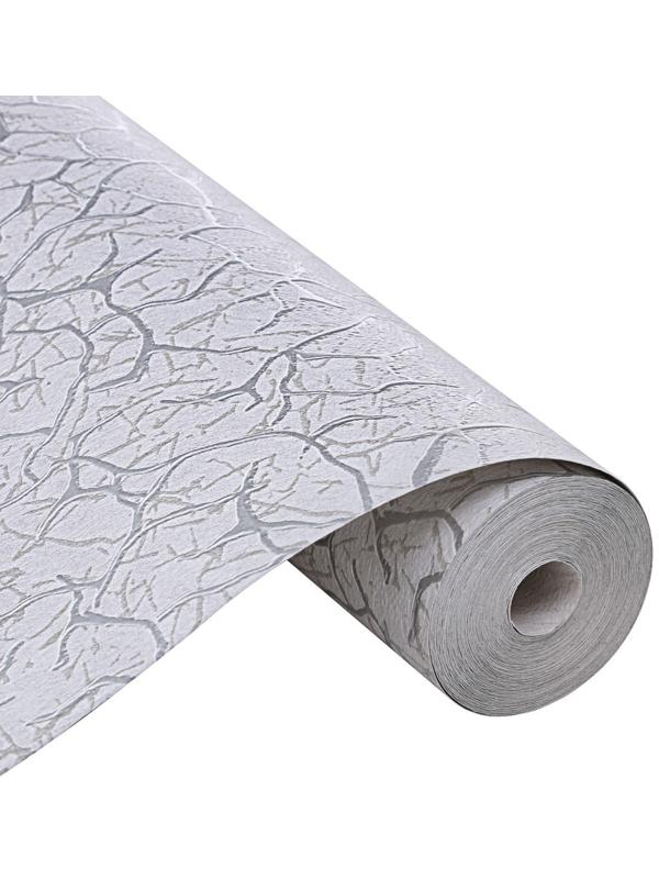 Бумажные обои Паутинка 548-017, 0,53х10,05м, серый