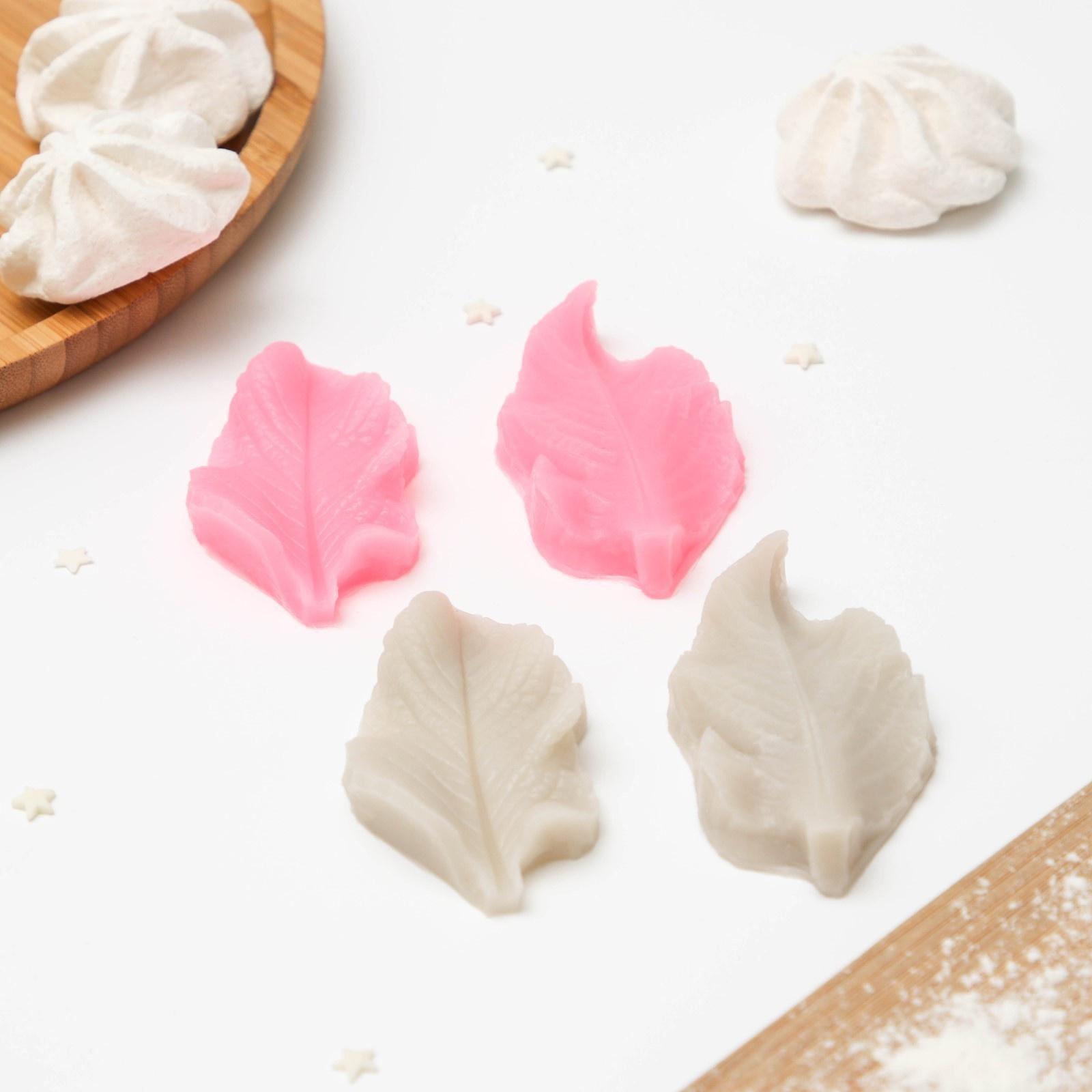 Молд Доляна «Лист розы», 7,5×8×1 см, цвет МИКС