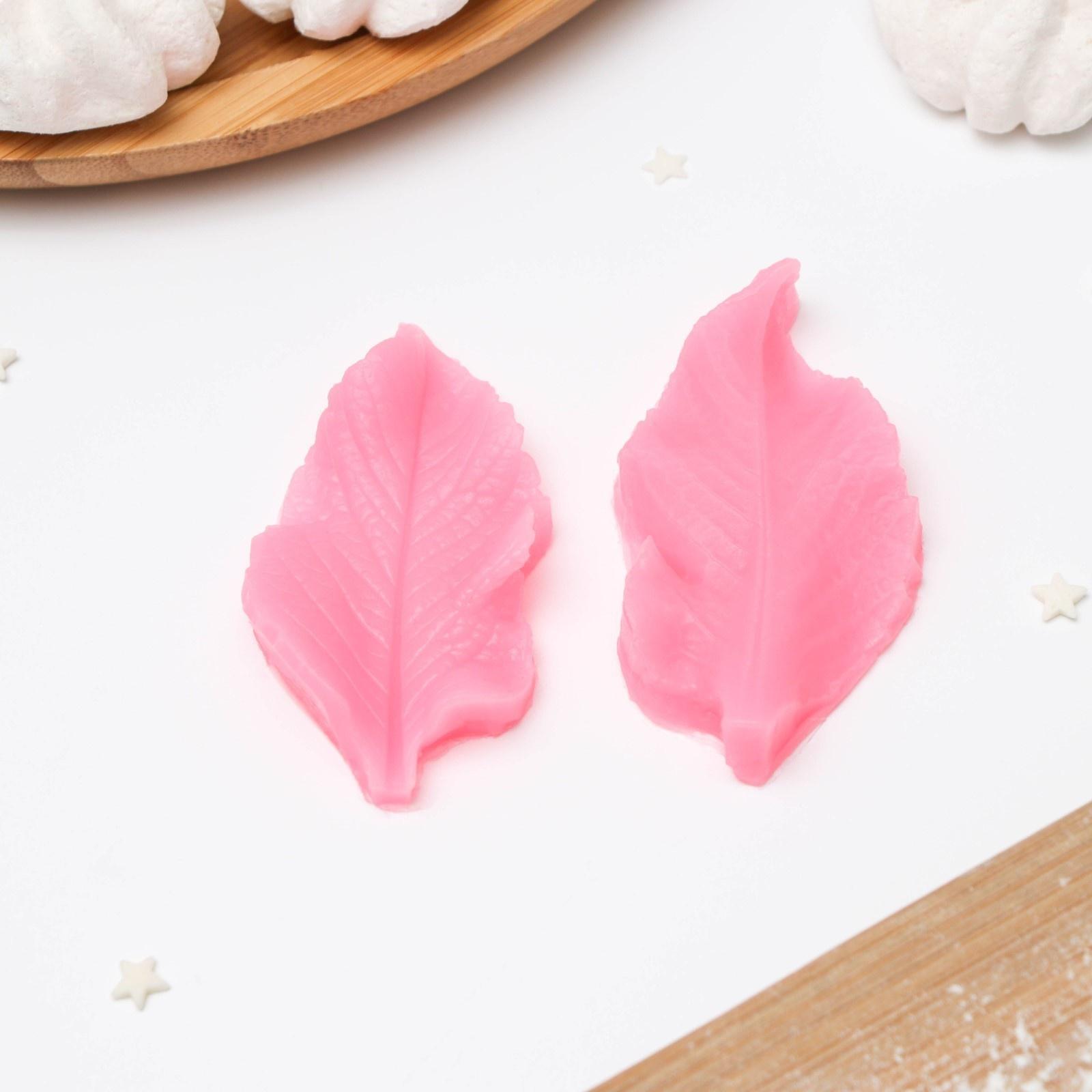 Молд Доляна «Лист розы», 7,5×8×1 см, цвет МИКС