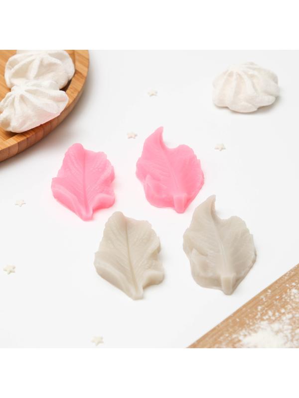 Молд Доляна «Лист розы», 7,5×8×1 см, цвет МИКС