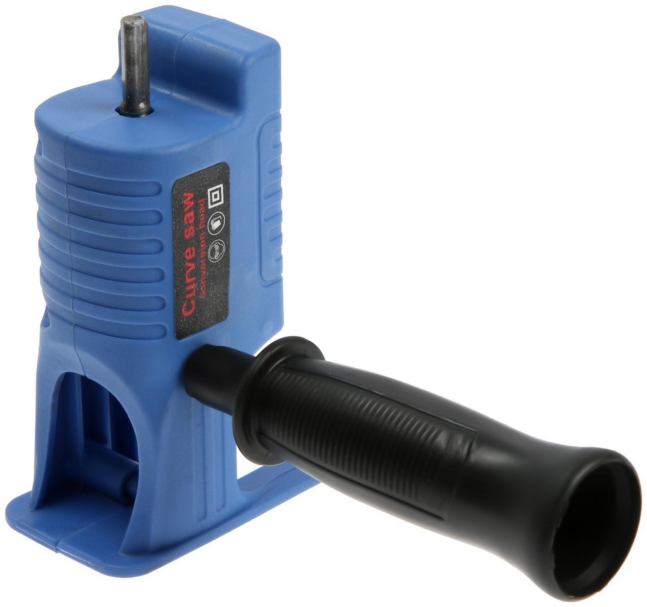 Насадка-лобзик для дрели ТУНДРА, пилки по дереву и металлу 3 шт., хвостовик 8 мм