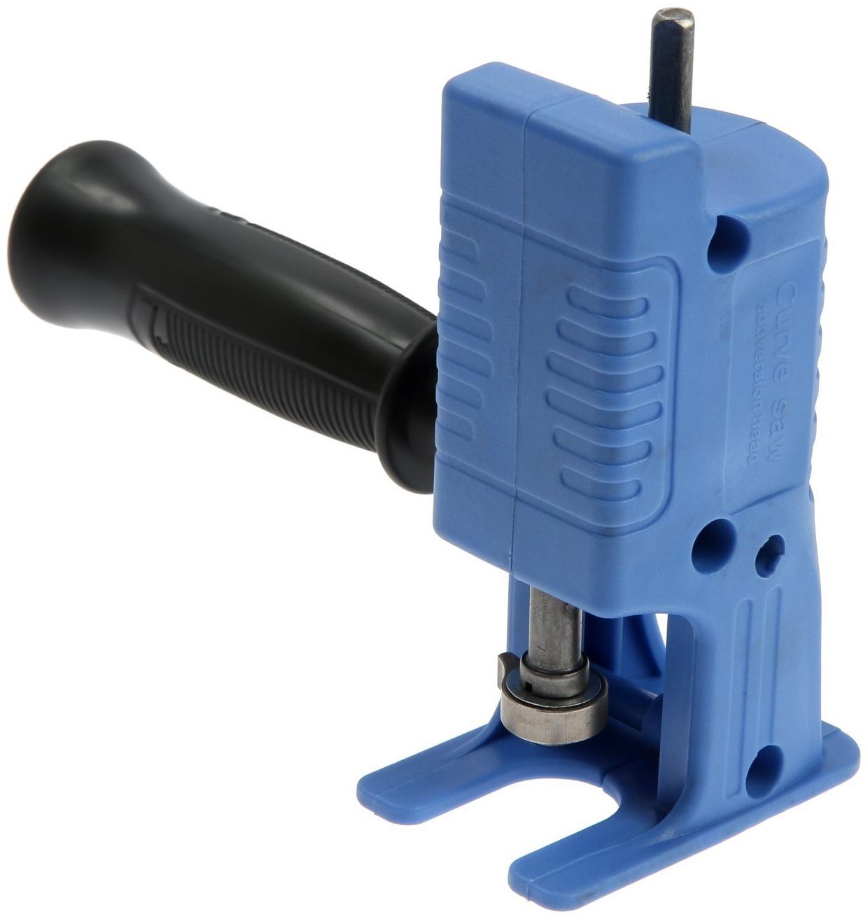 Насадка-лобзик для дрели ТУНДРА, пилки по дереву и металлу 3 шт., хвостовик 8 мм