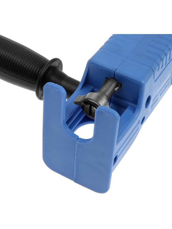 Насадка-лобзик для дрели ТУНДРА, пилки по дереву и металлу 3 шт., хвостовик 8 мм