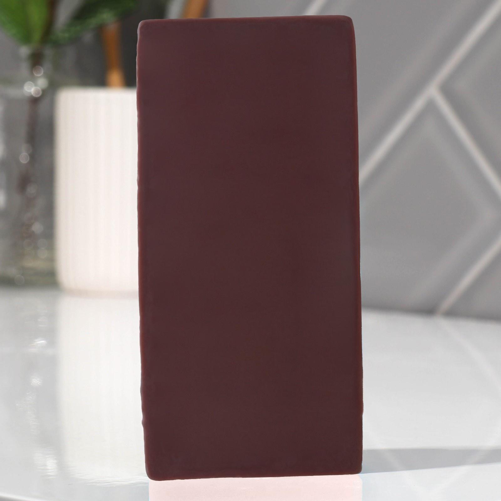 Фигурное мыло ручной работы в форме плитки шоколада, 80 г, МИКС (миндаль/ваниль/молоко)