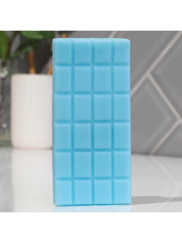 Фигурное мыло ручной работы в форме плитки шоколада, 80 г, МИКС (миндаль/ваниль/молоко)