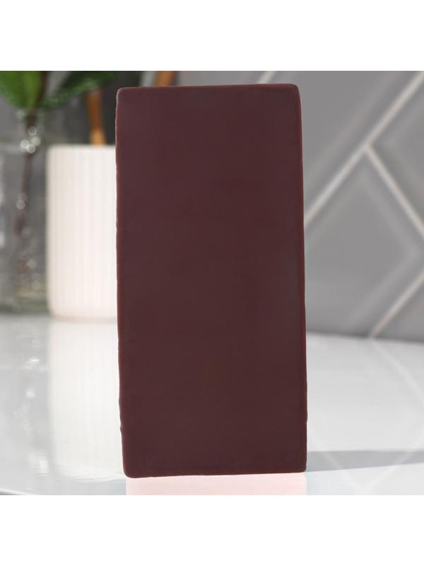 Фигурное мыло ручной работы в форме плитки шоколада, 80 г, МИКС (миндаль/ваниль/молоко)