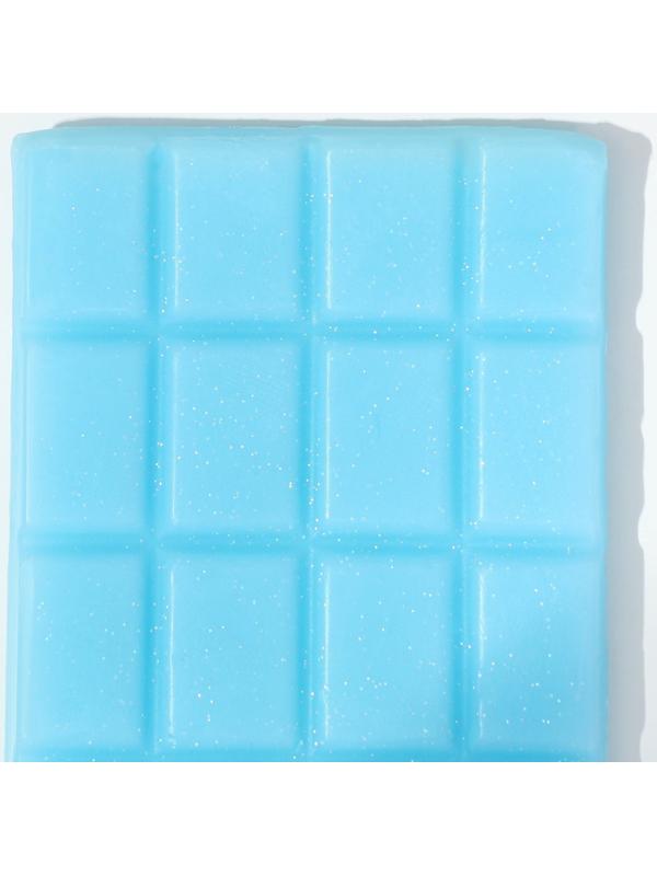 Фигурное мыло ручной работы в форме плитки шоколада, 80 г, МИКС (миндаль/ваниль/молоко)