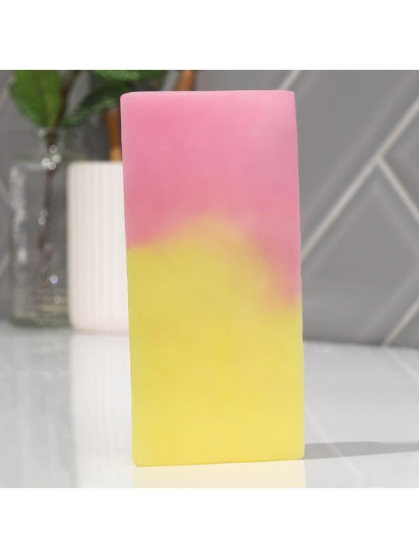 Фигурное мыло ручной работы в форме плитки шоколада, 80 г, МИКС (миндаль/ваниль/молоко)