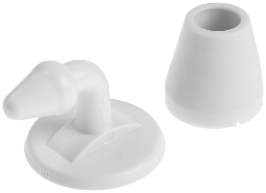 Дверной ограничитель LOCKLAND, изогнутый, цвет рисовый