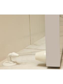 Дверной ограничитель LOCKLAND, изогнутый, цвет рисовый