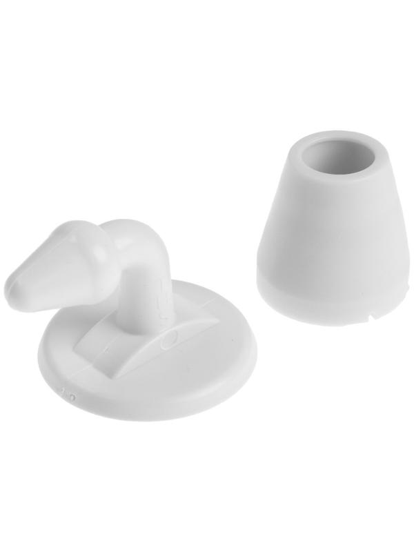 Дверной ограничитель LOCKLAND, изогнутый, цвет рисовый