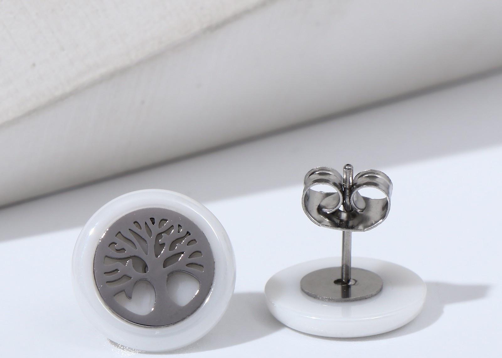 Пусеты керамика 