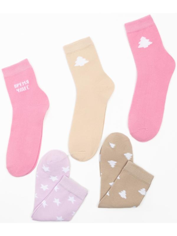 Набор новогодних женских носков 