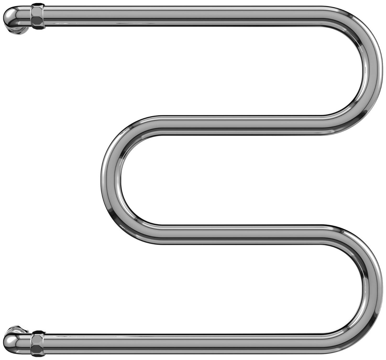 Полотенцесушитель водяной TERMINUS AISI 25, эконом, М-образный, 500х500 мм, хром