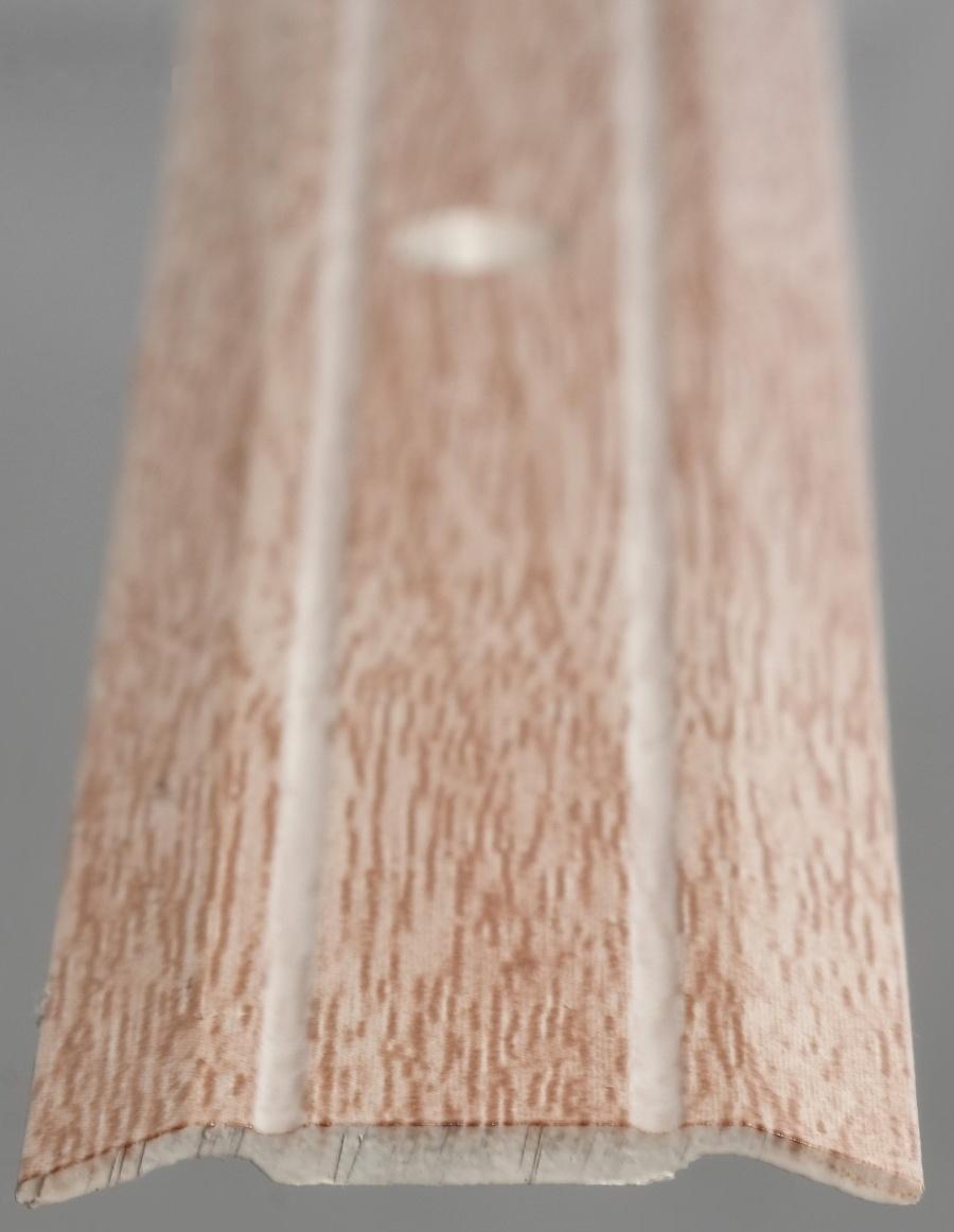 Порог с монтажным каналом 25х900 мм, Дуб розовый