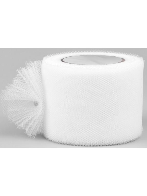 Фатин, 5 см, 11 ± 1 г/кв.м, 23 ± 1 м, цвет белый №1