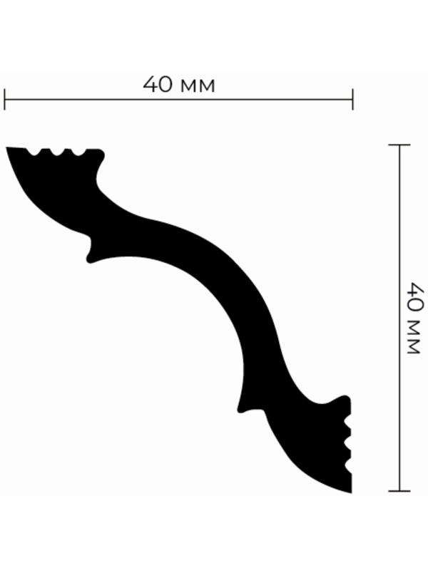 Плинтус потолочный К-45 40х40х2000мм