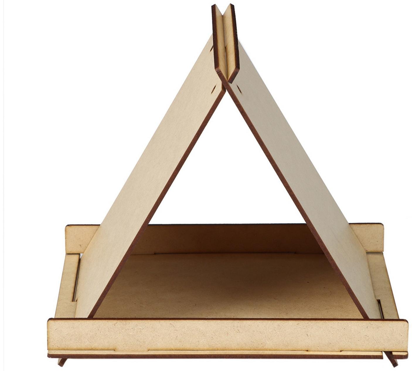 Кормушка-конструктор из ХДФ для птиц «Терция» своими руками, 16 × 18 × 23 см, Greengo