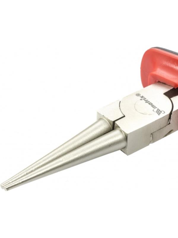Круглогубцы Matrix NICKEL, 160 мм, никелированные, двухкомпонентные рукоятки